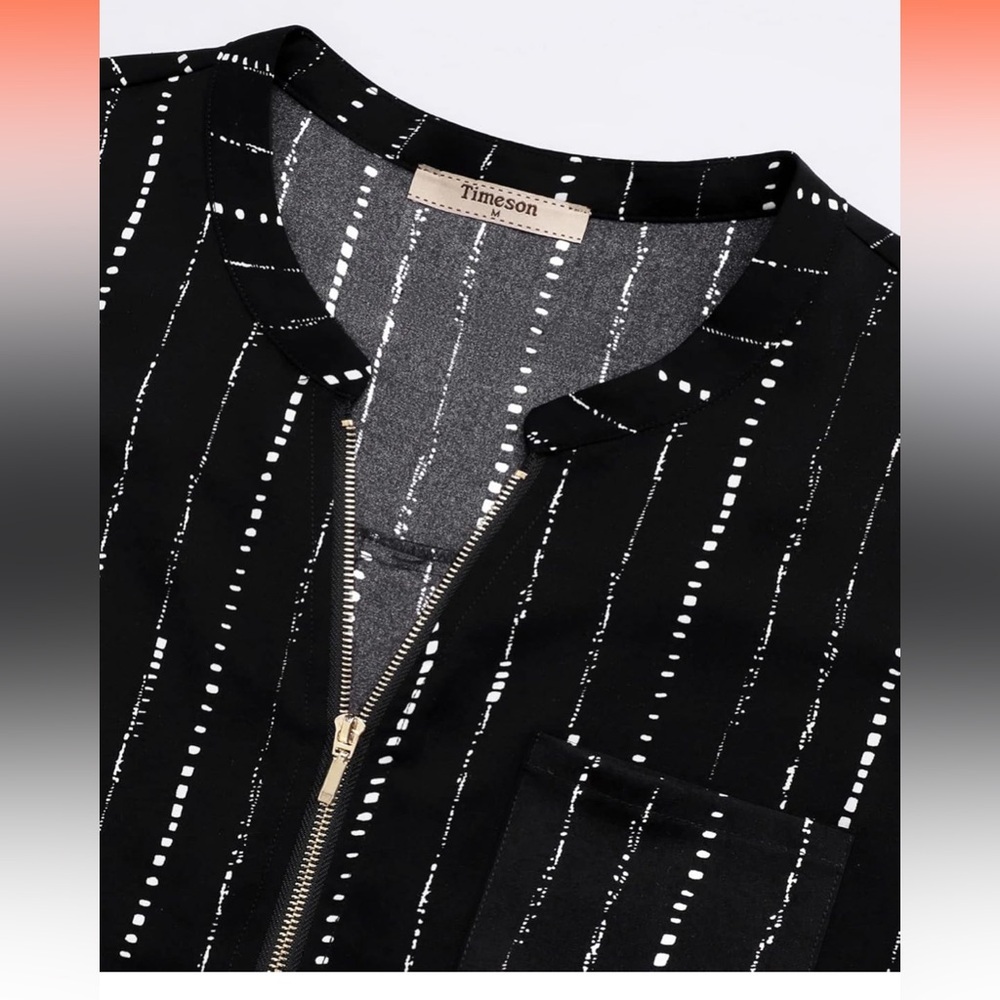 Sleeveless blouse 1/4 zip NWT 100% polyester XL